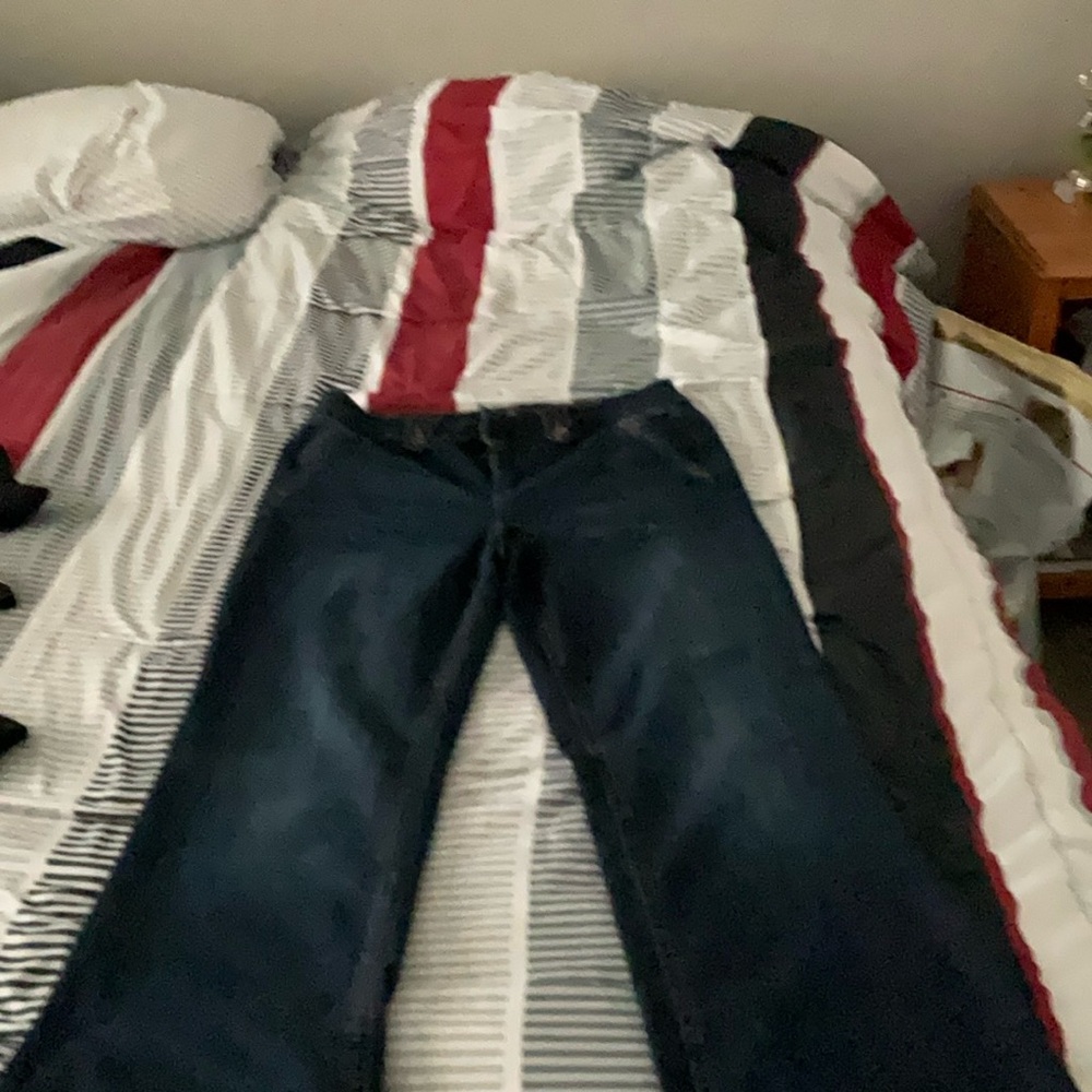 one 5 one Deep Blue Flare Jeans